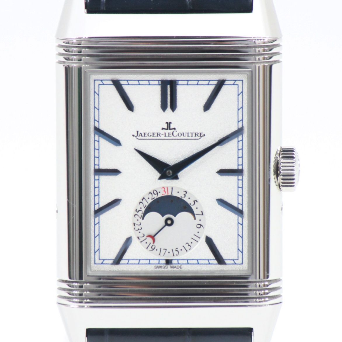 【中古】 JAEGER-LECOULTRE ジャガー ルクルト レベルソ トリビュート ムーン メンズ腕時計 Q3958420 メンズ ムーンフェイズ 腕時計 855