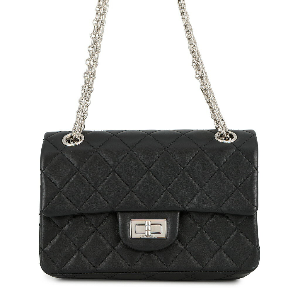 乐天商城 - シャネル チェーンショルダーバッグ マトラッセ 2.55 ミニ ラムスキン AS0874 CHANEL 黒 【安心保証】 【中古】 シャネル バッグ レディース CHANEL BAG