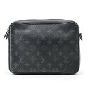 ルイヴィトン ショルダーバッグ モノグラム・エクリプス リバース トリオ・メッセンジャー M69443 LOUIS VUITTON ブラック 黒 【安心保証】 【中古】 ルイ・ヴィトン モノグラム バッグ メンズ LOUIS VUITTON BAG 中古