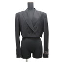 グッチ ジャケット テーラード クロップド ジャケット レディースサイズ40 737459 GUCCI 黒 【中古】 グッチ ジャケット レディース GUCCI