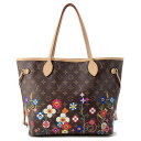 ルイヴィトン トートバッグ モノグラム LV × TM ネヴァーフルMM ポーチ付き M13271 LOUIS VUITTON 村上隆 コラボ 【中古】 ルイ・...