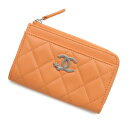 シャネル コインケース ココマーク マトラッセ スター ラムスキン AP3732 CHANEL フラグメントケース カードケース 【安心保証】 【中古】 シャネル コインケース レディース CHANEL WALLET
