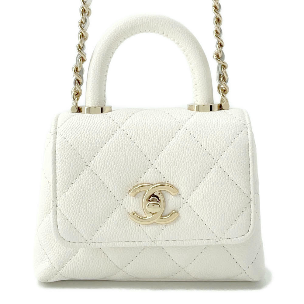 【Chanel Vintage】上品 ココハンドル セレブカラー 白 楽天市場】シャネル ココハンドル(カラーホワイト)の通販