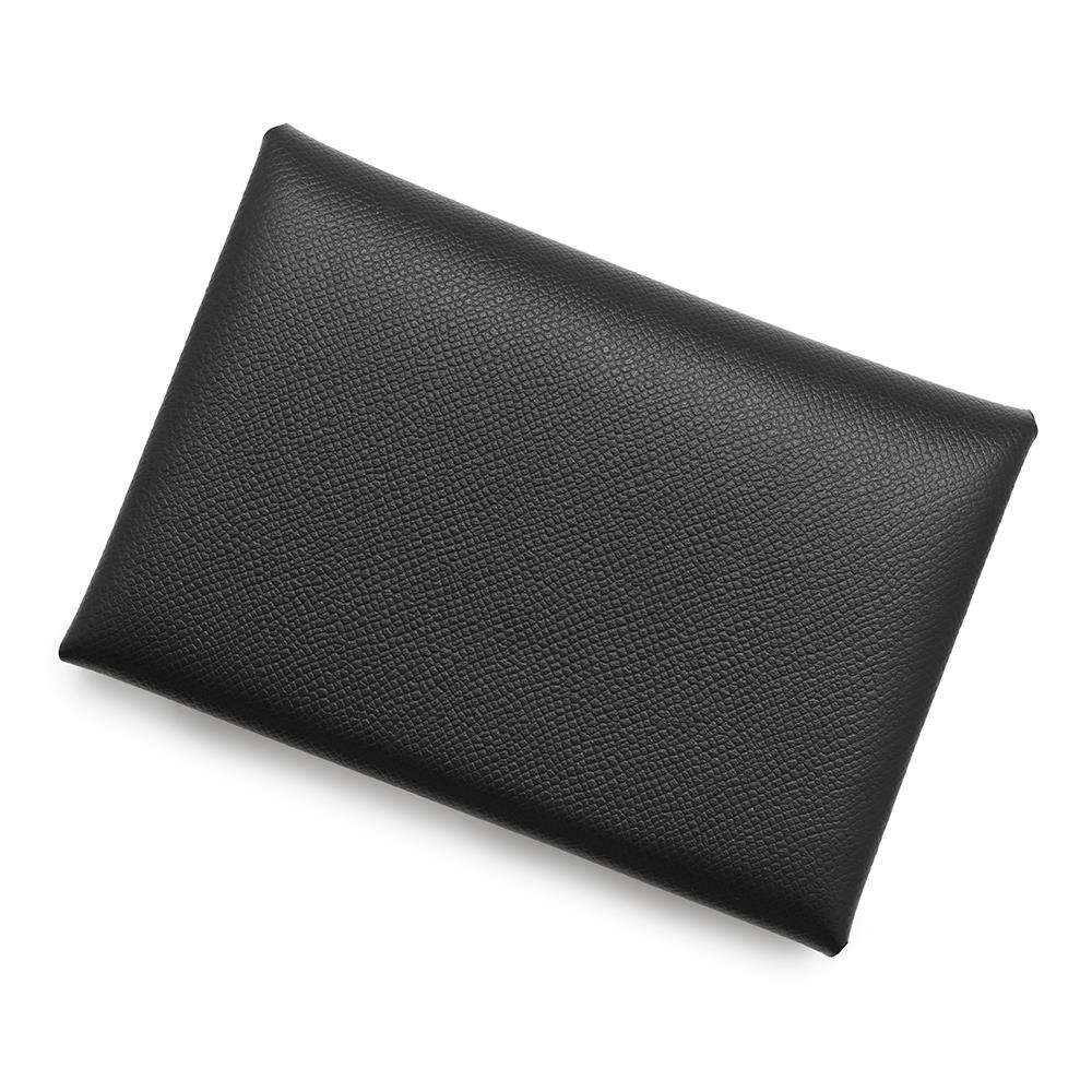 エルメス コインケース カルヴィ デュオ ブラック/シルバー金具 ヴォーマダム W刻印 HERMES 黒 エルメス 財布 エルメス 小銭入れ HERMES WALLETのサムネイル