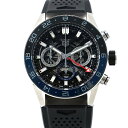 タグホイヤー カレラ クロノグラフ GMT CBG2A1Z.FT6157 TAG Heuer 腕時計 黒文字盤 【中古】 タグホイヤー カレラ TAG Heue...