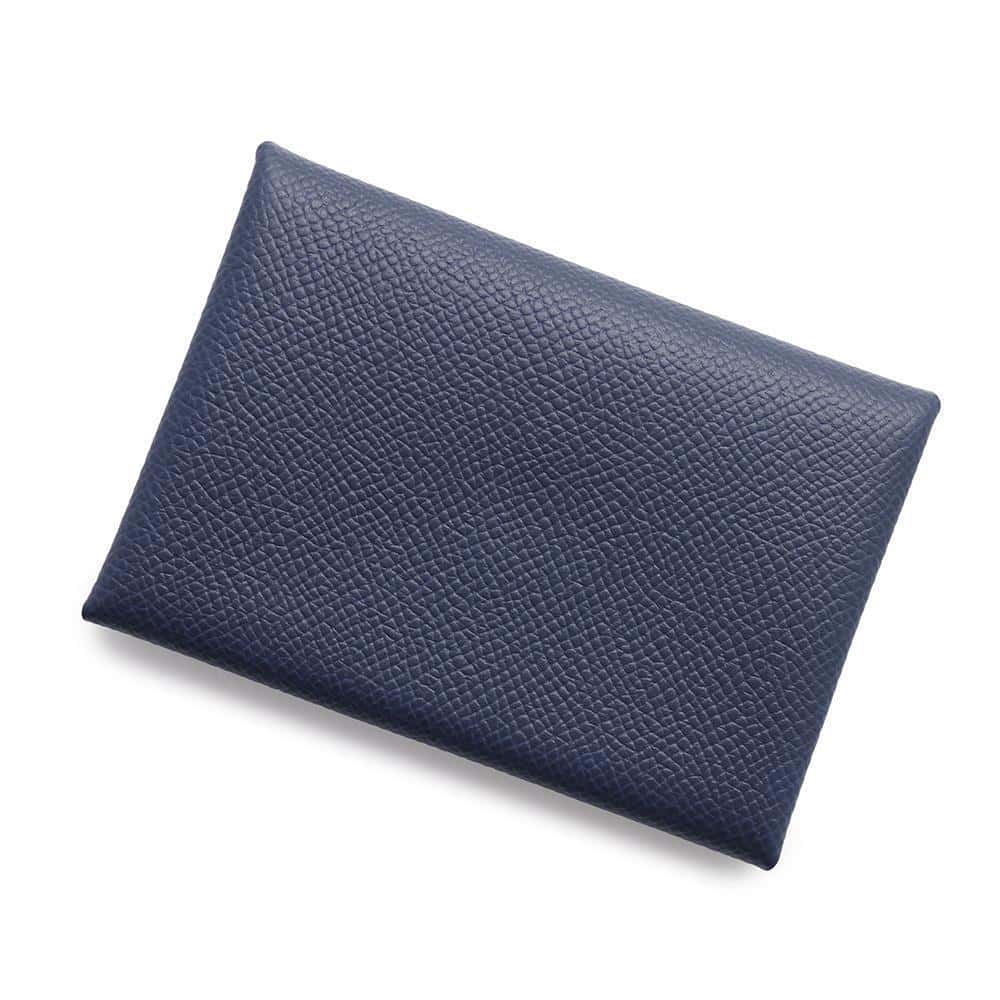 エルメス コインケース カルヴィ デュオ ブルーネイビー/シルバー金具 エプソン B刻印 財布 エルメス コインケース HERMES WALLETのサムネイル