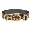 グッチ ベルト ズゥミ インターロッキングG ホースビット バックル サイズ75 550122 GUCCI 【安心保証】 【中古】 グッチ ベルト GUCCI