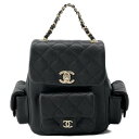 シャネル リュック マトラッセ ココマーク キャビアスキン AS4399 CHANEL バックパック バッグ 黒 【中古】 シャネル バッグ シャネル レディース CHANEL BAG