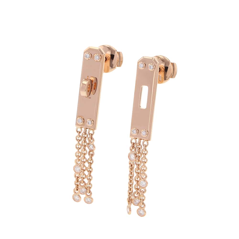 エルメス ピアス ケリー・ガヴロッシュ ダイヤモンド 18P 0.25ct K18PGピンクゴールド HERMES ジュエリー エルメス ピアス レディース HERMESのサムネイル