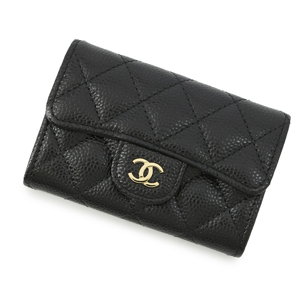 シャネル カードケース マトラッセ クラシックカードケース ココマーク キャビアスキン AP0214 CHANEL 名刺入れ 黒 【中古】 シャネル カードケース シャネル CHANELのサムネイル