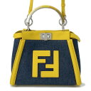 【決算セール開催中!】 フェンディ ハンドバッグ ピーカブー アイコニック ミニ デニム 8BN316 FENDI バッグ 2wayショルダーバッグ 【中古】 フェンディ バッグ FENDI BAG