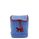 エルメス リュック ホース ストライプ カヴァルカラー ブルー/シルバー金具 キャンバス HERMES キッズ 【安心保証】 【中古】 エルメス バッグ エルメ...