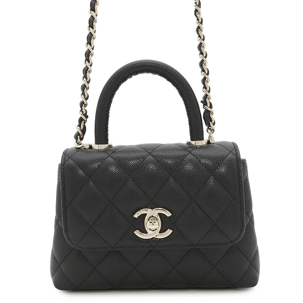 【決算セール開催中！】シャネル ハンドバッグ マトラッセ ココハンドル ミニミニ キャビアスキン AP4244 2wayチェーンショルダーバッグ 黒 シャネル バッグ シャネル レディース CHANEL BAGのサムネイル