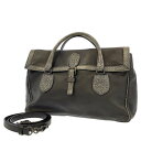 ボッテガヴェネタ ハンドバッグ パイソン BOTTEGA VENETA 2way 黒 【安心保証】 【中古】 ボッテガヴェネタ バッグ ボッテガヴェネタ レディース BOTTEGA VENETA BAG