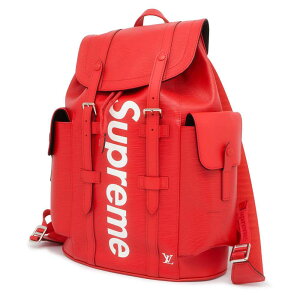 ルイヴィトン リュックサック エピ シュプリーム クリストファー M53414 LOUIS VUITTON Supreme レッド 黒 【安心保証】 【中古】 ルイヴィトン バッグ ヴィトン エピ LOUIS VUITTON BAG 中古