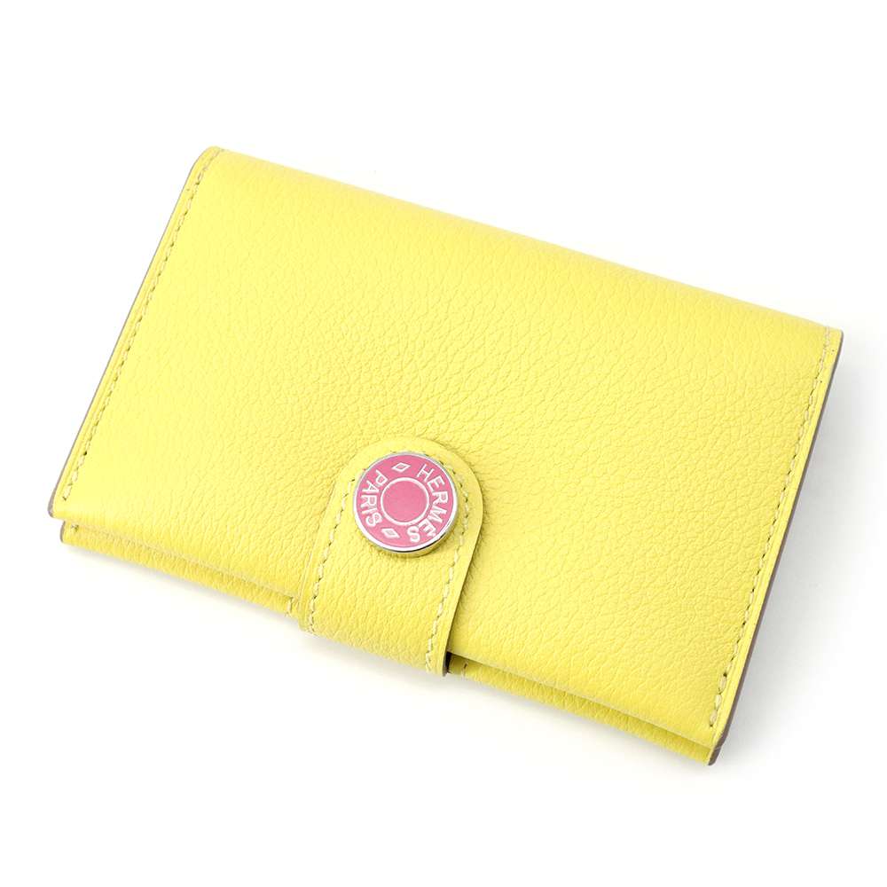 エルメス カードケース RMS ヴェルソ ライム/ローズアザレ/シルバー金具 エバーカラー B刻印 名刺入れ エルメス カードケース エルメス レディース HERMESのサムネイル