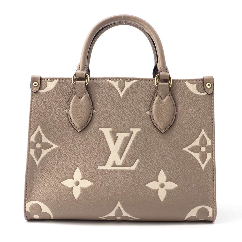 ルイヴィトン オンザゴー バッグ レディース ルイヴィトン ハンドバッグ モノグラム・アンプラント オンザゴー PM M45779 LOUIS VUITTON トゥルトレール/クレーム 2way ルイ・ヴィトン モノグラム ルイ ヴィトン バッグ ルイ ヴィトン レディース LOUIS VUITTON BAG 新品