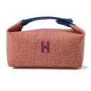 エルメス ポーチ ブリッド・ア・ブラックPM Hナッテ トメット/シルバー金具 キャンバス HERMES 【中古】 エルメス ポーチ エルメス 小物入れ HERMES