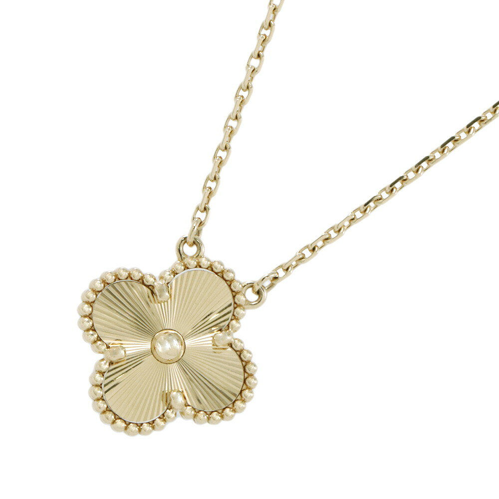 ヴァンクリーフ&アーペル ネックレス ヴィンテージ アルハンブラ ペンダント ギヨシェ K18YGイエローゴールド VCARP4KL00 【安心保証】 【中古】 ヴァンクリ ネックレス ジュエリー レディース Van Cleef & Arpels 中古のサムネイル