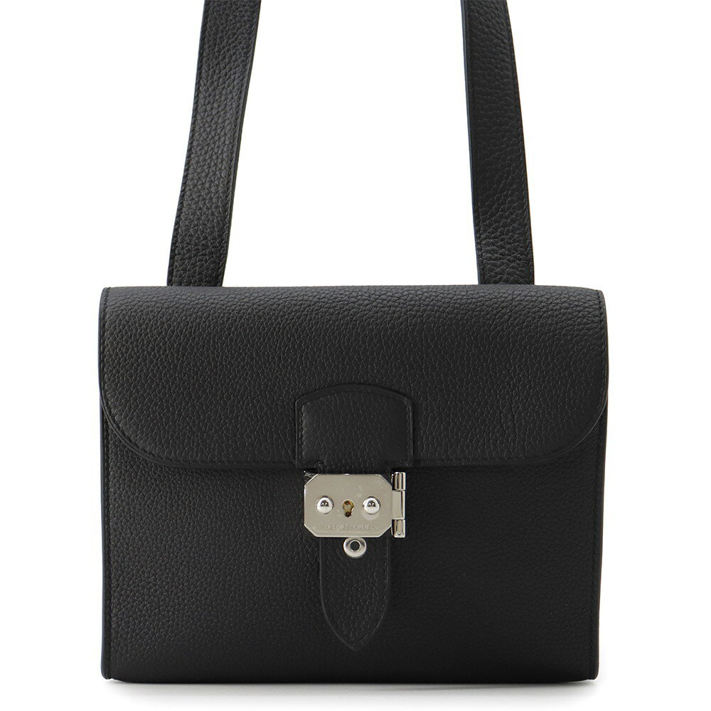 エルメス ショルダーバッグ サック ア デペッシュ21 ブラック/シルバー金具 トゴ W刻印 黒 【中古】 エルメス バッグ エルメス HERMES BAGのサムネイル