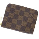 ルイ・ヴィトン 革小銭入れ レディース ルイヴィトン コインケース ダミエ・エベヌ ジッピー コインパース N63070 LOUIS VUITTON ブラウン ルイ・ヴィトン ダミエ ルイ ヴィトン 財布 ルイ ヴィトン レディース LOUIS VUITTON WALLET 新品