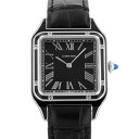 カルティエ サントスデュモンLM WSSA0046 Cartier 腕時計 黒文字盤 【安心保証】 【中古】 カルティエ サントスデュモン Cartier カルティエ 中古