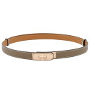エルメス ケリーベルト 18 エトゥープ/ピンクゴールド金具 エプソン K刻印 HERMES べルト エルメス べルト HERMES