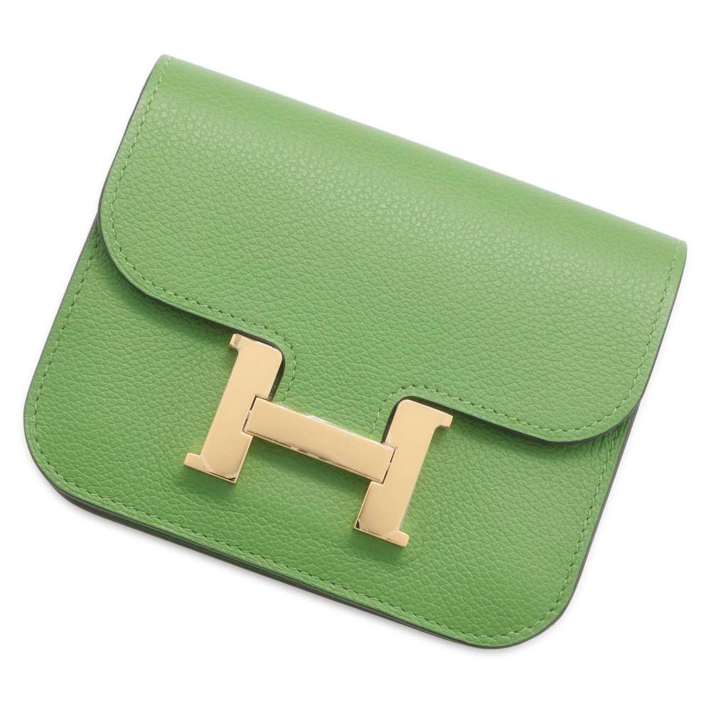 エルメス 財布 コンスタンス スリム ヴェルソ ヴェールユッカ/モーヴペール/シルバー金具 エバーカラー B刻印 HERMES 財布 ウォレット 【中古】 エルメス 財布 エ ルメス HERMESのサムネイル