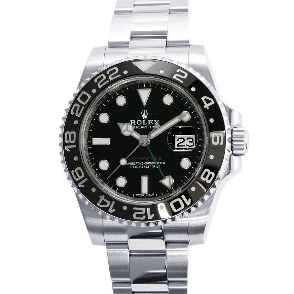 ロレックス GMTマスター2 116710LN ROLEX 腕時計 黒文字盤 【安心保証】 【中古】 ロレックス GMTマスター ROLEX ロレックス 中古