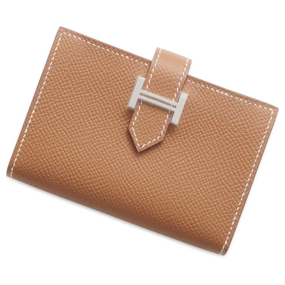 エルメス カードケース ベアン ゴールド/シルバー金具 エプソン B刻印 HERMES 財布 エルメス カードケース エルメス HERMES 新品のサムネイル