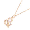 ティファニー ネックレス アンパサンド ダイヤモンド K18PGピンクゴールド Tiffany&Co. &モチーフ ジュエリー 【安心保証】 【中古】 ティファニー アンパサンド ダイヤモンド Tiffany&Co. アンドモチーフ 中古