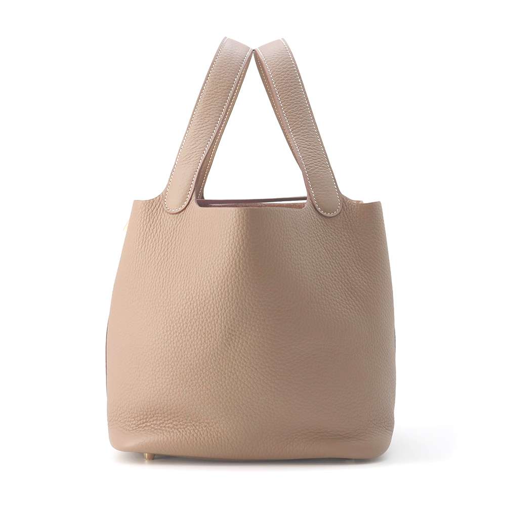 エルメス ハンドバッグ ピコタンロックMM エトゥープ/ゴールド金具 トリヨンクレマンス W刻印 エルメス ピコタンロック ピコタン エルメス バッグ エルメス レディース HERMES Picotin Lock HERMES BAGのサムネイル