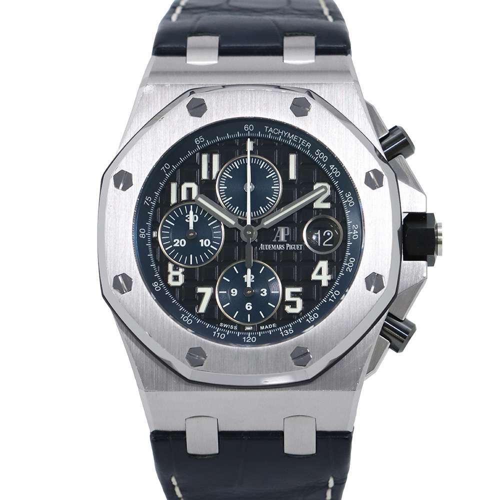 オーデマピケ ロイヤル オーク オフショア クロノグラフ 26470ST.OO.A028CR.01 AUDEMARS PIGUET 黒文字盤 【安心保証】 【中古】 オーデマピケ ロイヤルオーク AUDEMARS PIGUET オーデマピケ 中古のサムネイル