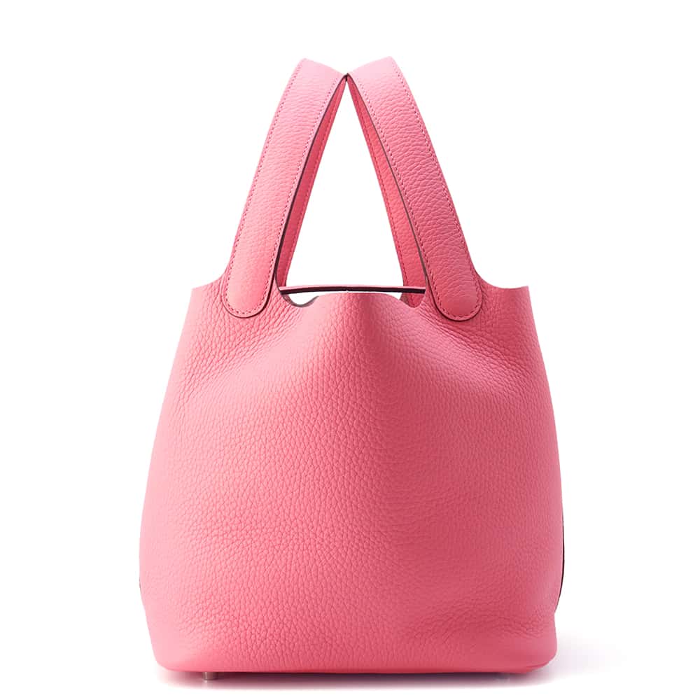 【決算セール開催中】 エルメス ハンドバッグ ピコタンロックMM ローズアザレ/シルバー金具 トリヨンクレマンス W刻印 【中古】 エルメス ピコタンロック ピコタン エルメス バッグ エルメス レディース HERMES Picotin Lock HERMES BAGのサムネイル