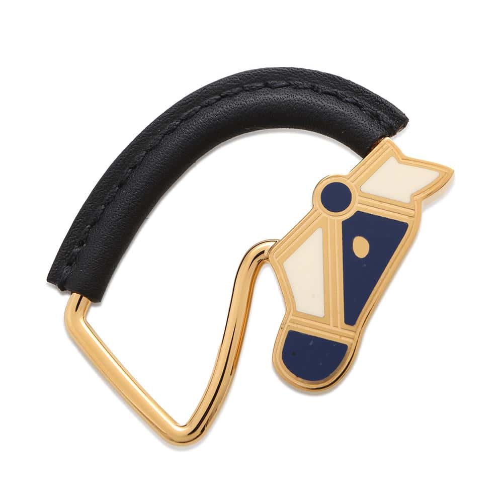 エルメス ブローチ シュバル・グランド・パラード ラッカーブラック メタル/スイフト HERMES 黒 エルメス ブローチ エルメス HERMES 新品のサムネイル