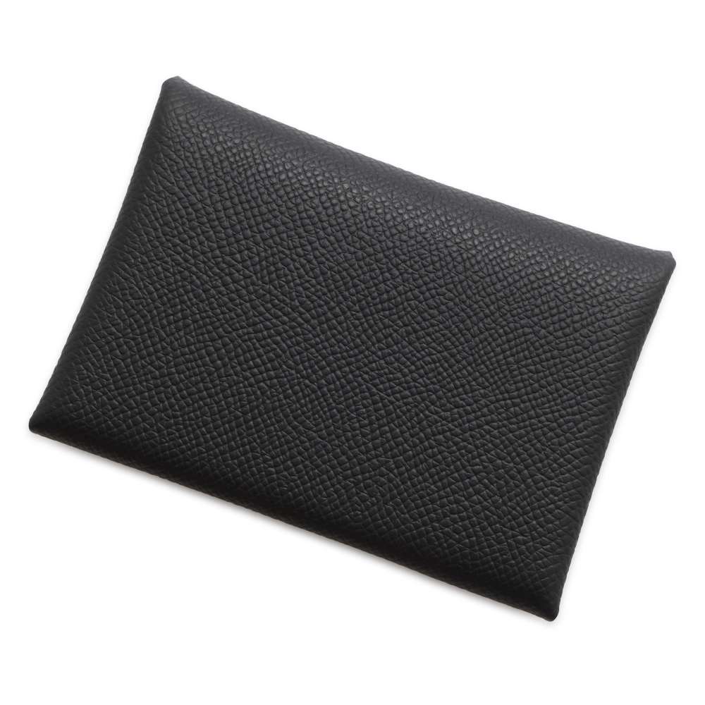 エルメス コインケース カルヴィ デュオ ブラック/シルバー金具 エプソン W刻印 黒 エルメス 小銭入れ エルメス 財布 HERMES WALLETのサムネイル