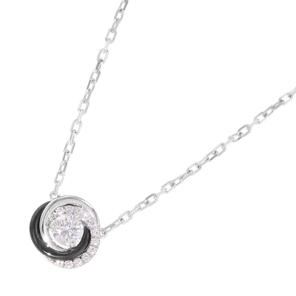 カルティエ ネックレス トリニティ ダイヤモンド K18WGホワイトゴールド/ブラックセラミック B7224532 Cartier 【安心保証】 【中古】 カルティエ ネックレス カルティエ Cartier 中古のサムネイル