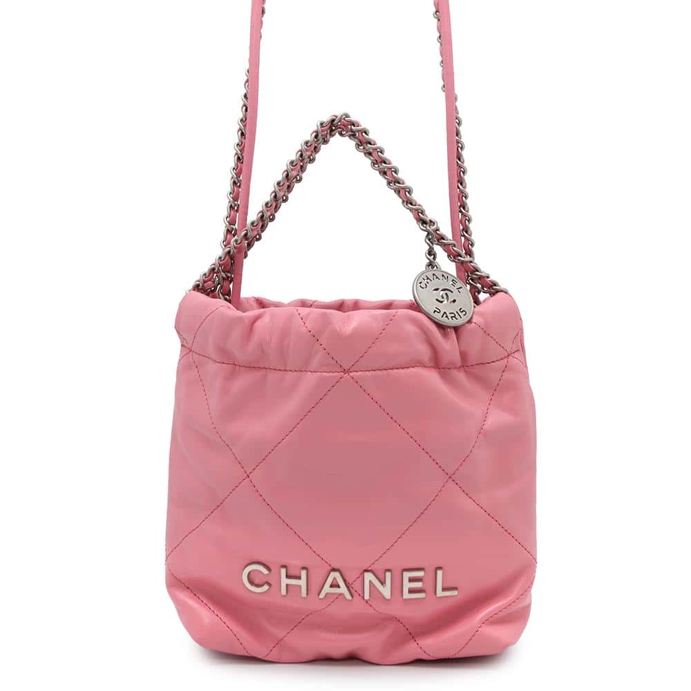 シャネル ハンドバッグ CHANEL 22 ミニ ココマーク シャイニーカーフレザー AS3980 CHANEL 2wayバッグ 【中古】 シャネル バッグ レディース CHANEL BAGのサムネイル