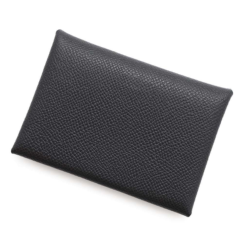 エルメス コインケース カルヴィ デュオ ブラック/シルバー金具 エプソン W刻印 黒 エルメス 財布 エルメス 小銭入れ HERMES WALLETのサムネイル