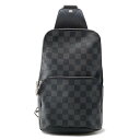 ルイヴィトン ボディバッグ ダミエ・グラフィット アヴェニュー・スリングバッグ N41719 LOUIS VUITTON 黒 ブラック 【安心保証】 【中古】 ...