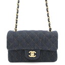 シャネル チェーンショルダーバッグ ココマーク デニム A69900 CHANEL ミニ フラップ バッグ 【安心保証】 【中古】 シャネル バッグ シャネル レディース CHANEL(4)