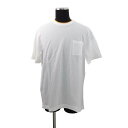 エルメス Tシャツ サドルステッチ コットン メンズサイズXXL HERMES アパレル 白 トップス 【中古】 エルメス Tシャツ HERMES APPAREL(4)