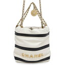 シャネル ハンドバッグ CHANEL 22 ミニ ココマーク カーフレザー AS3980 CHANEL 2way 白 【安心保証】 【中古】 シャネル バッグ レディース CHANEL BAG