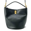 セリーヌ ハンドバッグ バケット16 セーズ レザー 195573 CELINE 2way 黒 【安心保証】 【中古】 セリーヌ バッグ CELINE BAG(4)