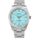 ロレックス オイスターパーペチュアル41 124300 ROLEX 腕時計 ターコイズブルー文字盤 【安心保証】 【中古】 ロレックス オイスターパーペチュアル...