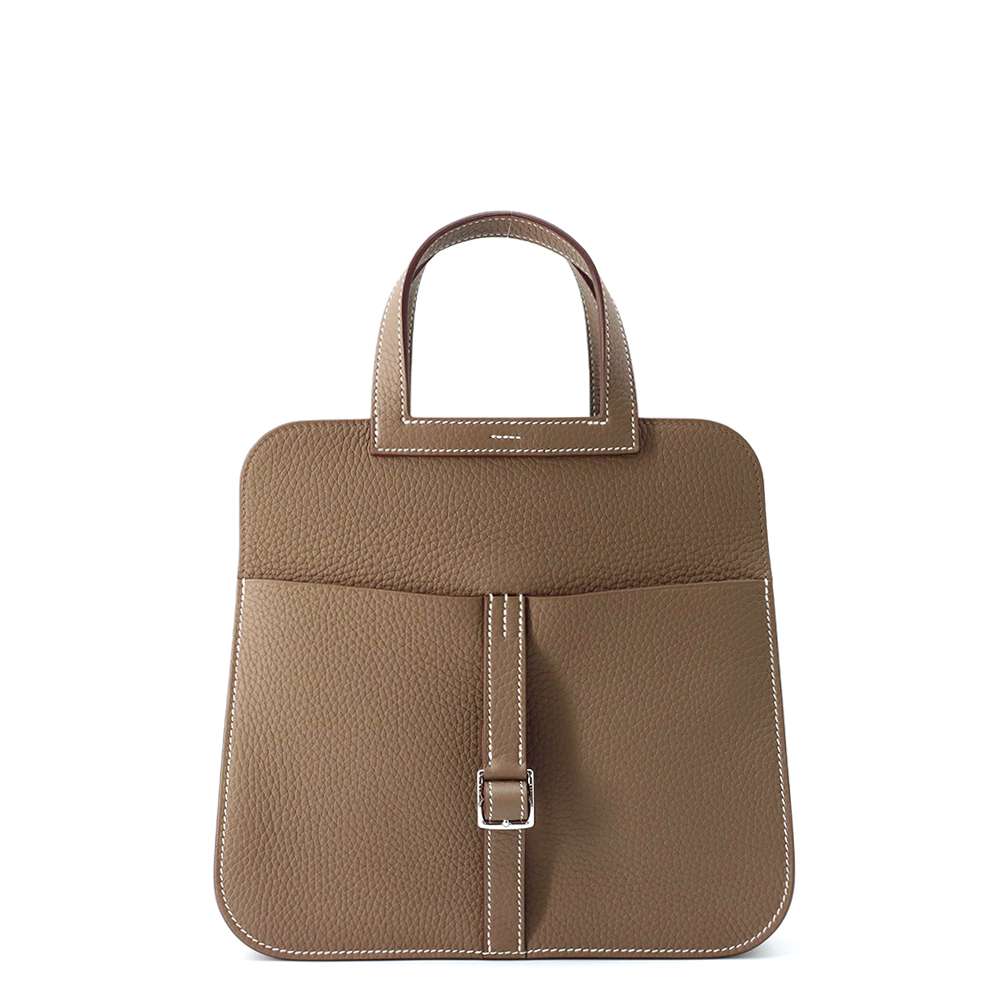 エルメス ハンドバッグ アルザン25 エトゥープ/シルバー金具 トリヨクレマンス K刻印 2wayショルダー エルメス アルザン HERMES BAGのサムネイル