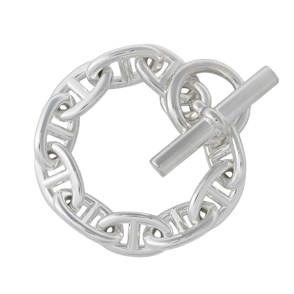 【★決算SALE開催中】エルメス ブレスレット シェーヌダンクルTGM 10コマ SV925シルバー HERMES ジュエリー 【中古】 エルメス ブレスレット ジュエリー HERMES