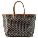 ゴヤール トートバッグ サンルイPM PVC/レザー STLOUIPMLTY01CL03P GOYARD ポーチ付き 黒 【中古】 ゴヤール バッグ GOYARD BAG(4)