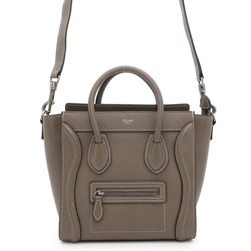 セリーヌ ハンドバッグ ラゲージ ナノショッパー 189243 CELINE バッグ 2wayショルダーバッグ グレージュ 【安心保証】 【中古】 セリーヌ バッグ CELINE BAGのサムネイル