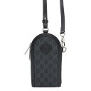 グッチ フォンホルダー GGスプリーム 724357 GUCCI 黒 スマホケース 【安心保証】 【中古】 グッチ フォンホルダー メンズ GUCCI(4)